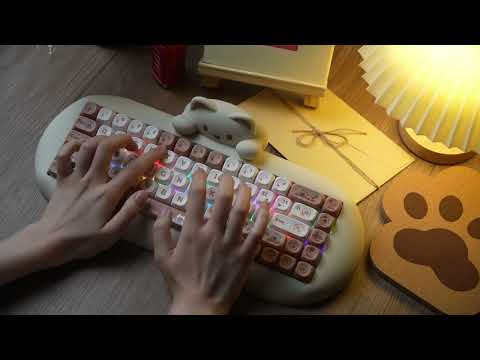 YUNZII C68 Meow Tri-Mode Hot-Swap Hi-Fi Wireless Mechanical Keyboard (Milk Switch)