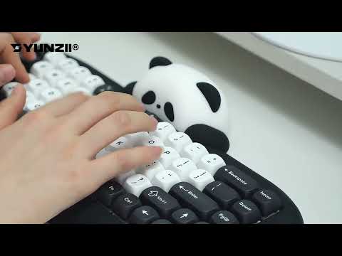 YUNZII C68 Panda Tri-Mode Hot-Swap Hi-Fi Wireless Mechanical Keyboard (Panda Switch)