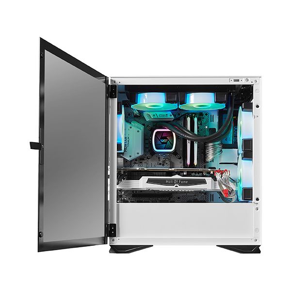 DarkFlash DLM22 Gaming PC Case Tempered Glass Micro-ATX Tower without fan