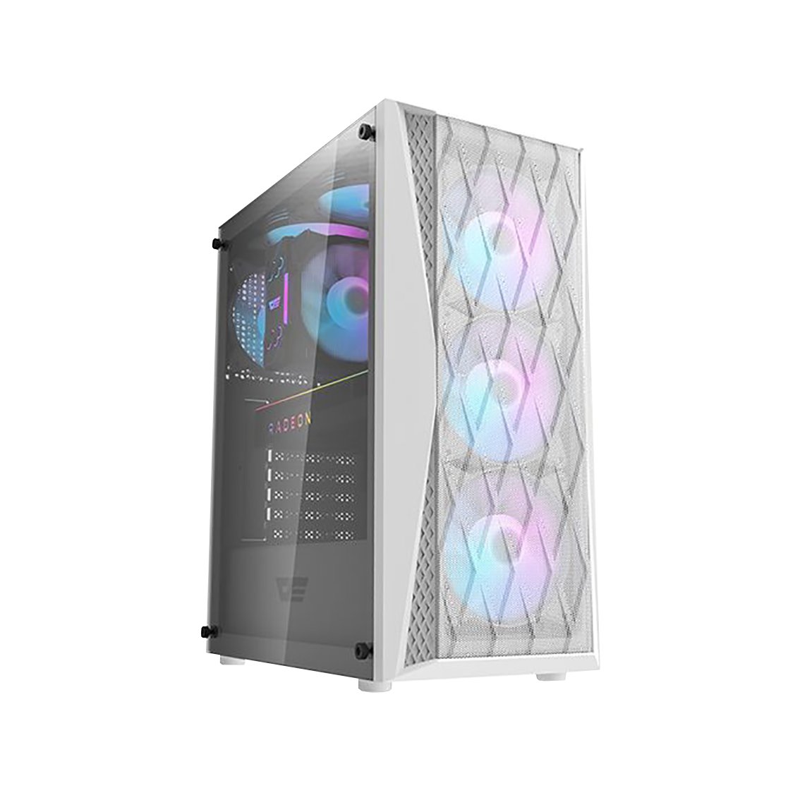 Darkflash DK352 Gaming PC Case Tempered Glass ATX Tower Computer Case with 4x ARGB Fans