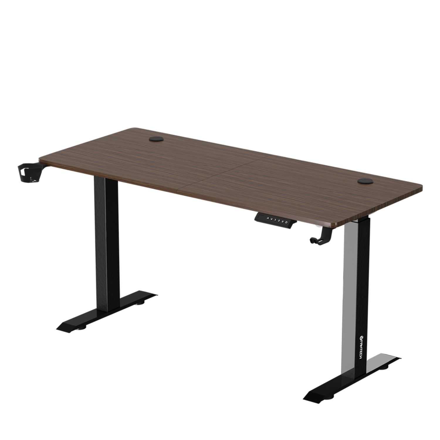 Fantech GD914 Office Desk Height Adjustable Motorised Electric Stand Gaming Table 140x60cm (Walunt/Black)
