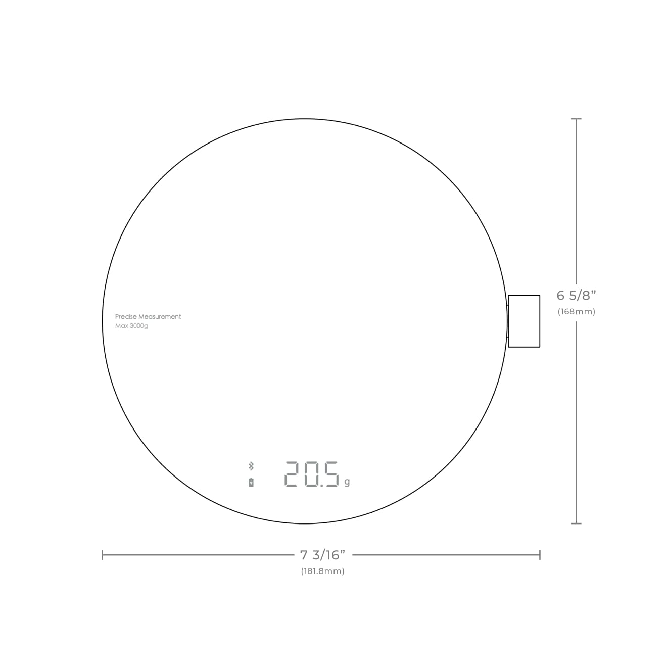 HOTO Smart Food Scale, Kitchen Scale, Food Scales Digital Weight